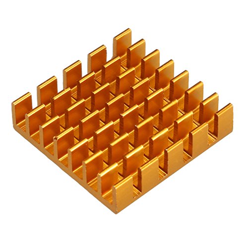 אלומיניום גוף קירור למעגלים קרירים קירור סנפיר זהב טון 22 ממיקס22 ממיקס6ממ 5 יחידות עבור הוביל מוליכים