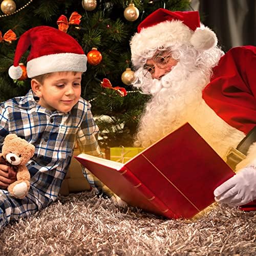 לינאי 3 חבילה חג המולד סנטה כובעים לילדים קטנים ילדים פעוטות-יוניסקס נוסף לעבות קטיפה סנטה קלאוס כובעי עבור