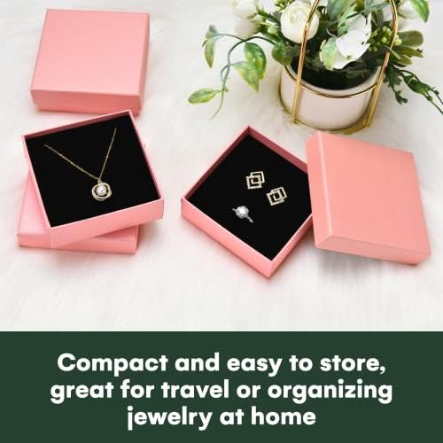 מתנת קופסא תכשיטים ישירה של דהוד-אריזת קופסאות תכשיטים מקרטון קטן לעגיל, צמיד, שרשרת, שעונים, קופסת