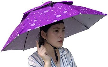 מטרייה רב -צבעונית גשם דיג כפול דייג שמש כובע קמפינג חיצוני מתקפל כובע בייסבול כובע קמפינג