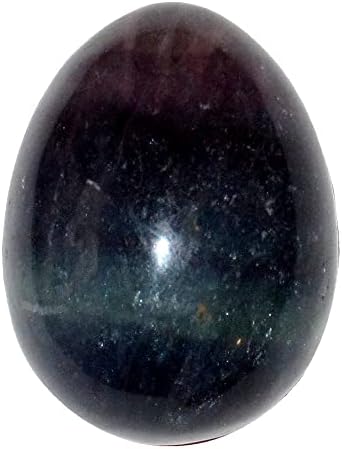 קריסטלים סאטן ביצה פלואוריט גביש קשת אבן סגולה כהה 1.0-1.25 אינץ '
