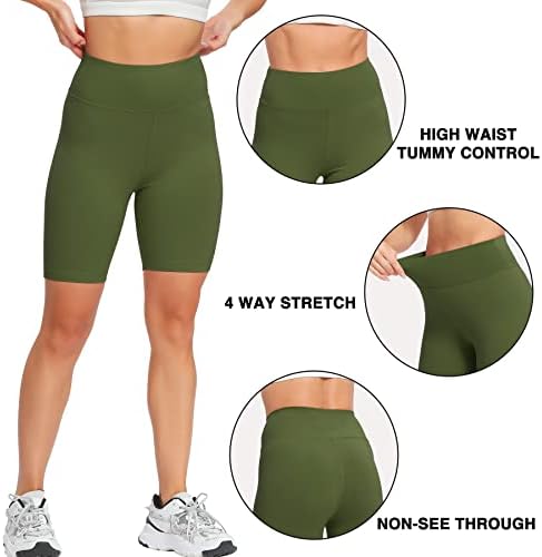 רגשות טבעיים 4 מכנסיים קצרים של אופנוענים לנשים -8 אימון ספורט ספורט ספורט מכנסי מכנסי יוגה