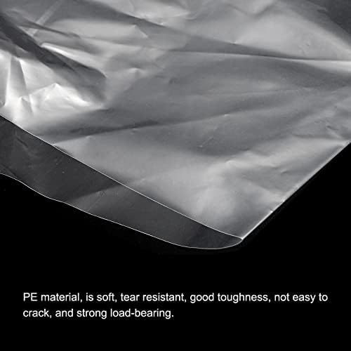 פטיקיל צלול שטוח פתוח שקיות פולי פתיחות לא דקיקות PE פלסטיק קמעונאות פלסטיק 3 מיליל 2x6 לחומרה, פריטי אספנות,