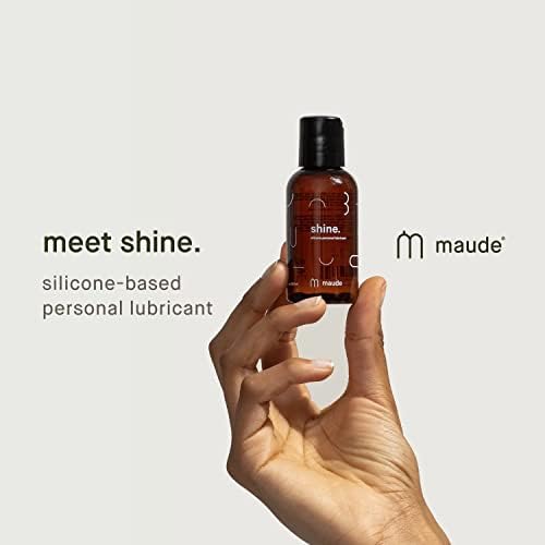 Maude Shine Silicone ארוך סיכה אישי - hypoallergenic + ניחוח פורמולה בחינם - לטקס בטוח חומר סיכה סיליקון ללא דמיון