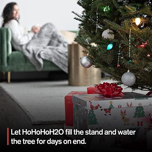 מכשיר מערכת השקיית עץ חג המולד אוטומטי של Hohohoh2o, עוזר העץ של סנטה שומר על עץ חג המולד שלך בריא ורענן, קופסת