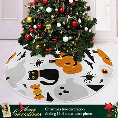 Oarencol ליל כל הקדושים חתולים שחורים חצאית עץ חג המולד 36 אינץ