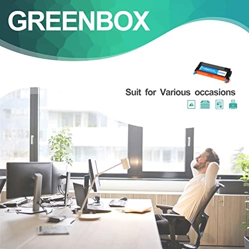 Greenbox ייצור מחדש 6180 מחסניות טונר ציאן החלפה ל- Xerox 113R00723 עבור Xerox Phaser 6180 6180N 6180DN 6180MFP-D