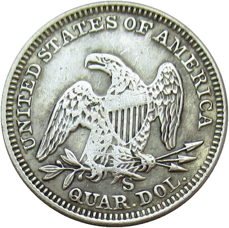 ארהב 25 סנט דגל 1865 מטבע זיכרון מצופה מכסף מטבע זיכרון