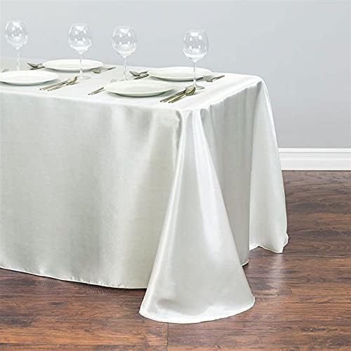 מלבן ZSFBIAO סאטן שולחן שולחן קישוט מסיבת חתונה לקישוט אירועי מסיבת מלונות אירועי שולחן שולחן טופר כיסוי