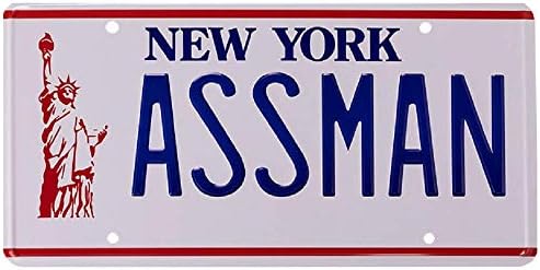Seinfeld - Assman - Cosmo's Chevy Impala של Cosmo Kramer - לוחית רישוי העתק טלוויזיה - עיצוב בית מתנה