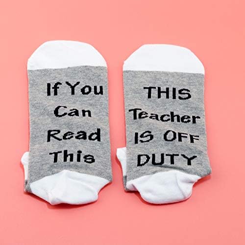 מתנות להערכת מורים ללבלו גרבי מורים אם אתה יכול לקרוא מורה זה גרביים לא תורן סוף מתנת בית הספר