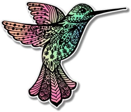 GT גרפיקה Hummingbird צבע יפה - מדבקת ויניל מדבקה אטומה