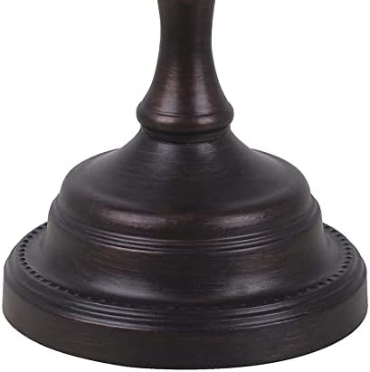 קטלינה 21469-000 מנורת שולחן בנקאית מסורתית עם צל זכוכית, 17.75 , ברונזה