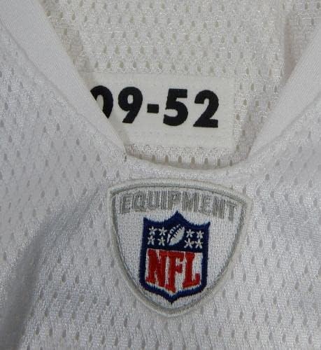 2009 משחק סן פרנסיסקו 49ers ריק הונפק ג'רזי לבן ריבוק 52 DP24119 - משחק NFL לא חתום משומש גופיות