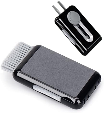 ערכת ניקוי לניקוד אוזניות-מפתח-אוזניות 6-in-1, כלי ניקוי רב-פונקציונלי נייד עבור צג מחשב/אוזניים/טלפון סלולרי/מחשב
