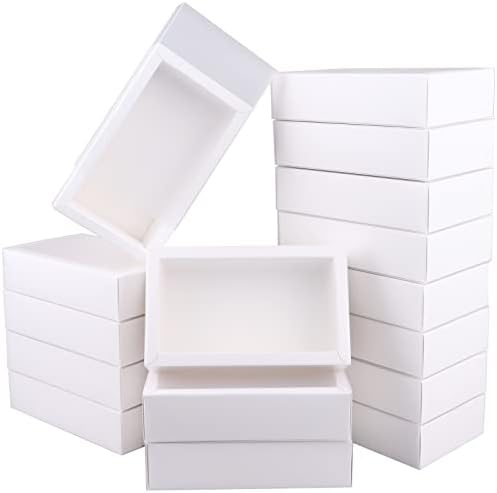 26 PCS מגירת מלבן קופסאות קראפט קרטון קטן קופסאות אריזה נוכחות לטובת מסיבות פינוקים, מלאכת ממתקים ותכשיטים,
