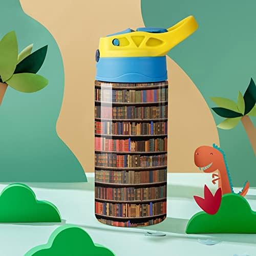 ספרים מדף ספרים בידוד בקבוק מים עם מכסה מבודד נירוסטה כוס כוס קיר כוס כוס בית כוס