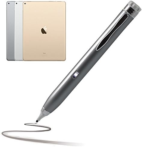 Navitech Gray / Silver Pro עובד פעיל ב- Stylus PEN תואם ל- Apple iPad Pro