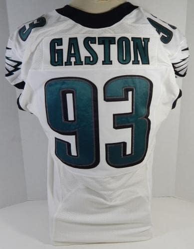 2014 פילדלפיה איגלס גרגורי גטסון 93 משחק הונפק ג'רזי לבן 48+4 702 - משחק NFL לא חתום משומש