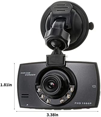 מצלמת מקף למכוניות, מקליטי מכוניות G30, הקלטה כפולה קדמית ואחורית של HD מצלמת לוח מחוונים לרכב עם צג
