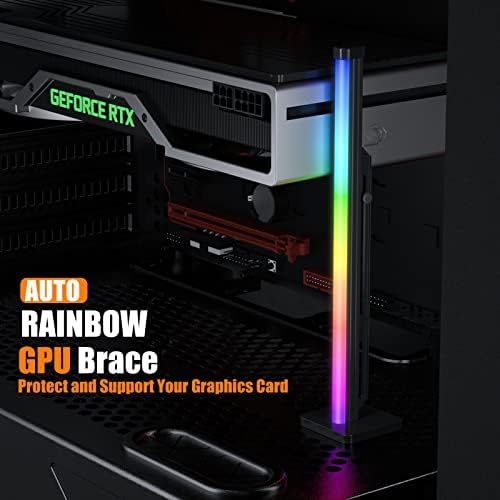 סוגר תמיכה צבעוני של GPU צבעוני Auto Auto Auto Rainbow GPU מחזיק כרטיסי כרטיס גרפיקה, מחזיק
