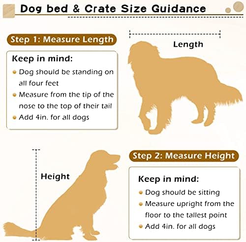 מסגרת מיטת כלבים מעץ יולני, ריהוט מלונה לכלבים, מעמד מיטת כלבים, מושלם לכלבים גדולים/גדולים במיוחד,