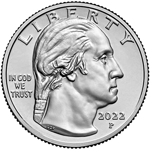 2022 P נשים אמריקאיות רבע 5 מטבעות מטבעות מפילדלפיה מנטה ללא סירוג