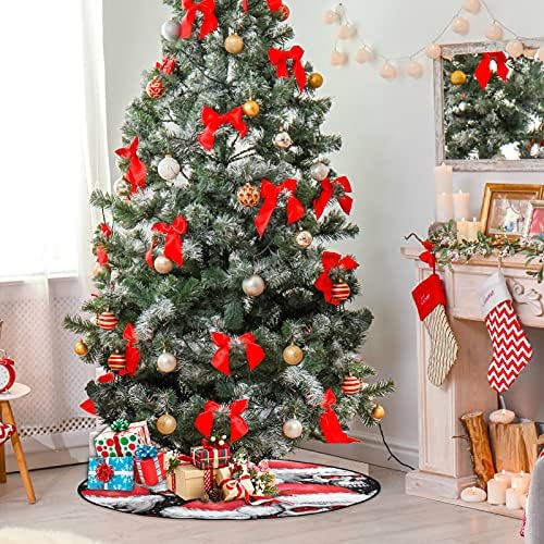 מחצלת עץ חג המולד של שיגואה, פתית שלג סנטה עץ חג המולד גדול מעמד מחצלת עץ חג המולד עץ חג המולד