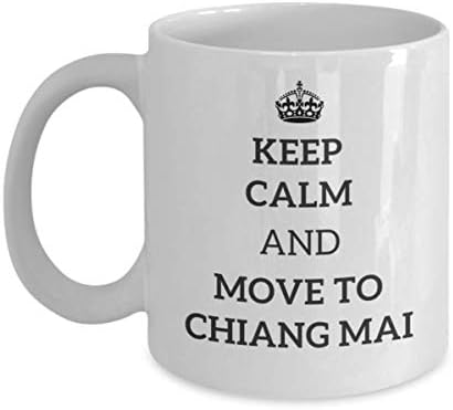 שמור על רגוע ועבר לצ'אנג מאי כוס תה מטייל חבר לעבודה חבר מתנה ספל נסיעות מתנה