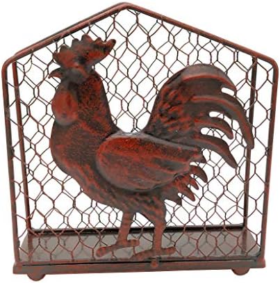 מעצב תרנגול מתכת שולחן מפית מפית ועיצוב תרנגול