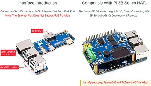 מתאם Raspberry Pi Zero ל- PI 3B/3B+ מתאם, המבוסס על סדרות Raspberry Pi Zero כדי לשחזר את המראה המקורי של PI 3B/3B+,