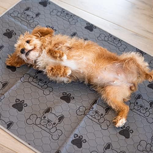 רפידות פיפי רחיץ לכלבים גדולים בגודל 28 אינץ 'על 35 אינץ', אילוף חיות מחמד מרופד לשימוש חוזר, שטיח