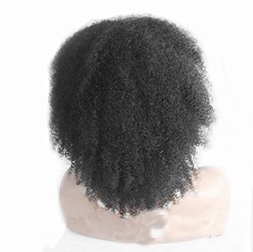 20 שיער טבעי תחרה פאות עבור אפריקאים אמריקאים שיער כרית הודי בתולה רמי שיער טבעי מתולתל צבע 1