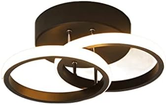 WENLII BLACK ARISLE אורות תקרה תאורה הביתה משטח LED רכוב לסלון חדר שינה מסדרון אור מרפסת אורות