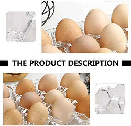 ביצת מגש פלסטיק ביצת קרטון ביצה שטוח אקריליק עוף ביצת קרטונים 12 רשת ביצה מחזיק מגש ארגז למשפחה מרעה חוות