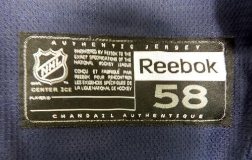 משחק ריינג'רס בניו יורק נעשה שימוש בתרגול חיל הים ג'רזי ריבוק NHL 58 DP29895 - משחק גופיות NHL משומשות