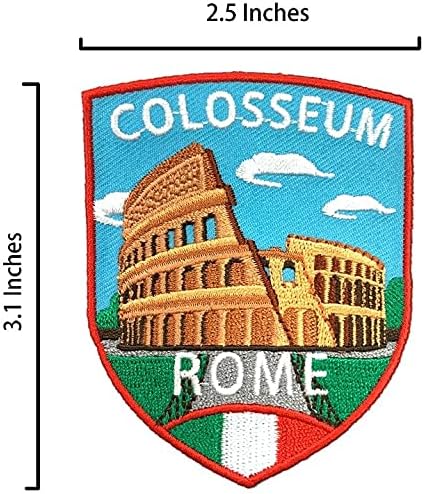 עוגן וונציה של וונציה איטליה 3D מגנט צילום דקורטיבי 1 PC+רומא מגן קולוסיאום מזכרת רקמת רקמה 1PC, מגנט מקרר פולירסין,