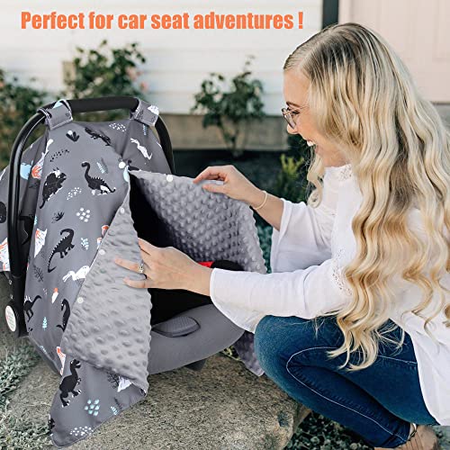כיסויי מושב רכב רכיביים לתינוקות, כיסוי מושב מכוניות לתינוקות עם פתיחת Peekaboo, דינוזאור כיסוי לתינוקות