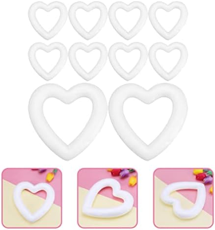 גנרי 10 יחידים לבבות קצף זר יוצר מלאכה בצורת לב מתנה של יום האהבה DIY DIY