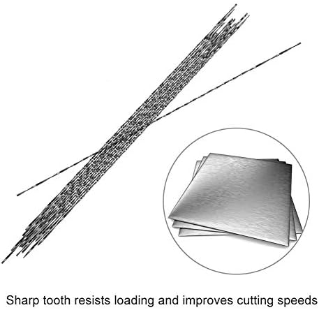 להבי מסור מגילה 12 יחידות עם שיניים ספירלות למתכת עץ מתכת חיתוך מפלסטיק גילוף - אפשרות 8 גודל