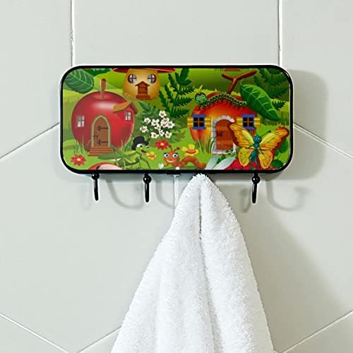 מחזיק מגבת Lyetny קיר קיר רכוב מגבת מתלה אמבטיה תפאורה חלוקת חלוקת חלוקת בגדי בגדים חרקים חרקים בתים