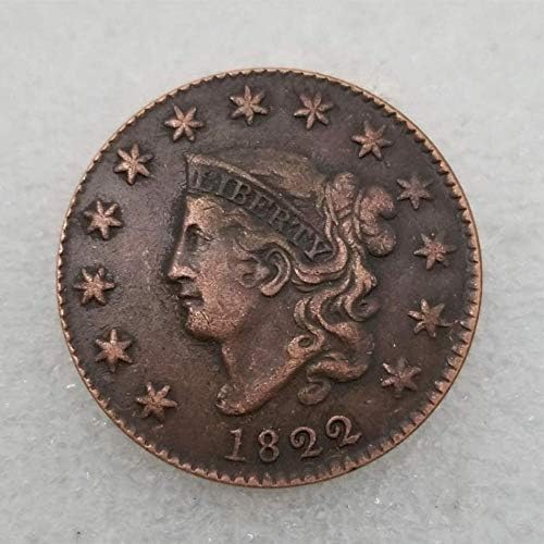 1822 העתק בחינם מטבע זיכרון ארצות הברית נצחה מטבע ישן ללא מעצמה נודדת ניקל ארצות הברית מורגן שירות שביעות