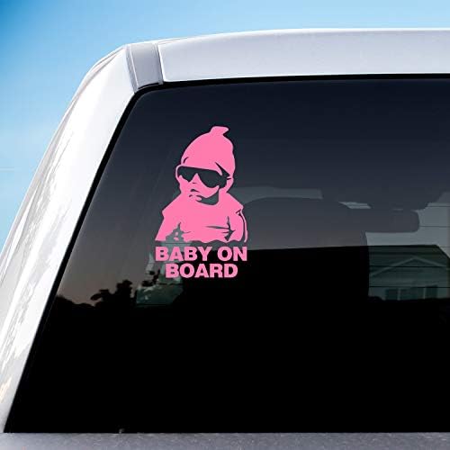 תינוק הונגמי על סיפון מדבקות מדבקות לרכב לחלון המכונית חומר לייזר גוף ויניל ויניל ילדים בטיחות זהירות