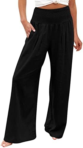 מכנסיים של מכנסי קפרי מכנסיים מותניים אלסטיים מכנסיים מותניים גבוהים מכנסיים נושמים מכנסיים פשוטים עם כיס