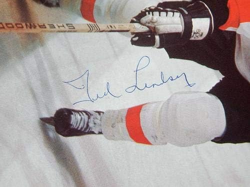 טד לינדזי חתם שער מגזין נובמבר 23 1977 פליירים כנפיים אדומות חתימה אוטומטית