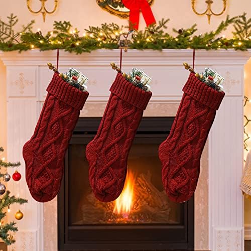 גרביים אח מקורה לחג המולד חג המולד גרביים סרוגים