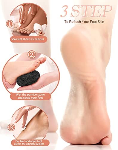 מריטון אבן פומבי טבעית לרגליים - רגל לבה פילינג פילינג כלים לפדיקור, עור מת של עור מתר מסיר כפות רגליים