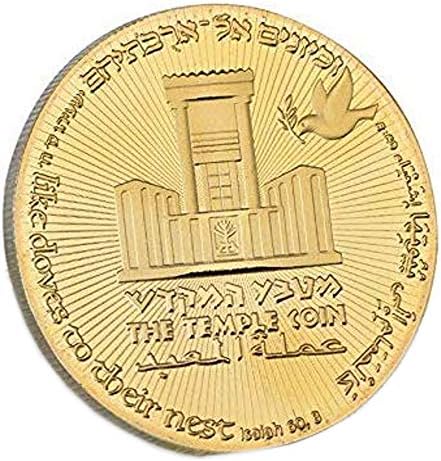בלינקי טראמפ מקדש יהודי ירושלים זהב מצופה מטבעות