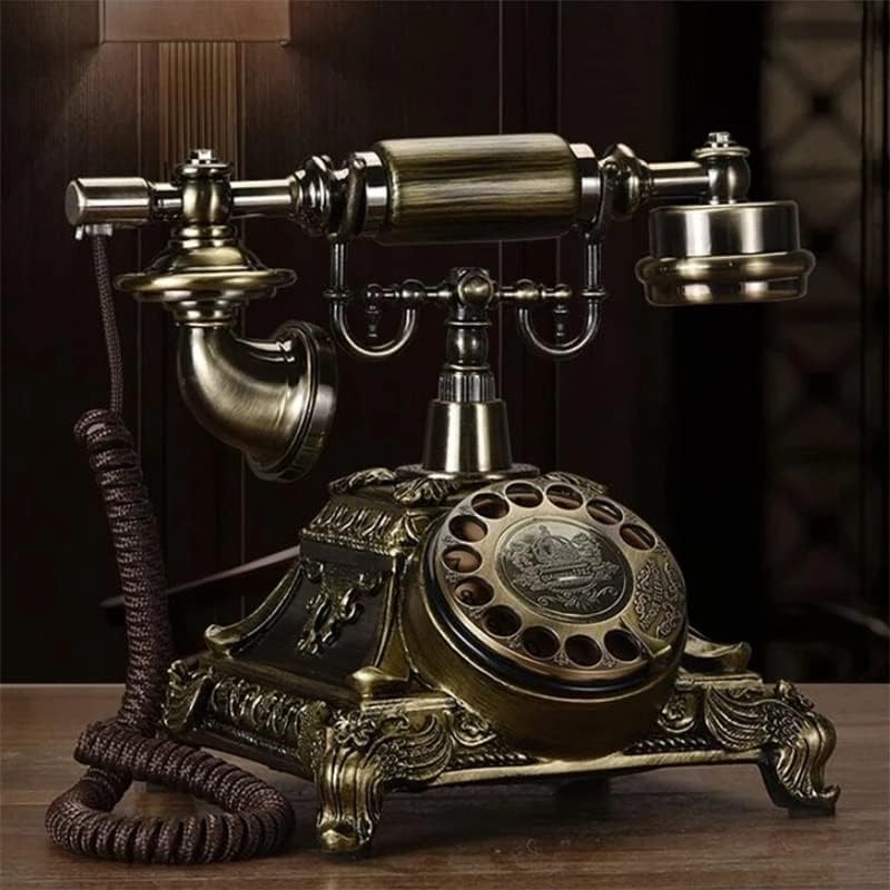 SEASD חיוג סיבובי עתיק אירופי ישן טלפון ישן רטרו הביתה טלפון קווי מיושן מיושן