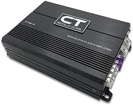 CT Sounds CT-400.1D Compact Class D Audio Audio Audio Monoblock מגבר, 400 וואט RMS